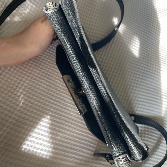 Aldo Black and Cream Crossbody Bag - Picture 6 of 6